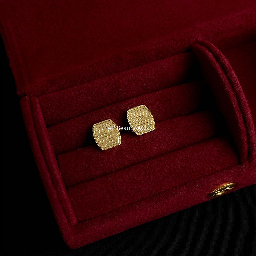 C관 - 18K 골드 도금 925 은침 스터드형 귀걸이 [6818-6825] 25.09-4