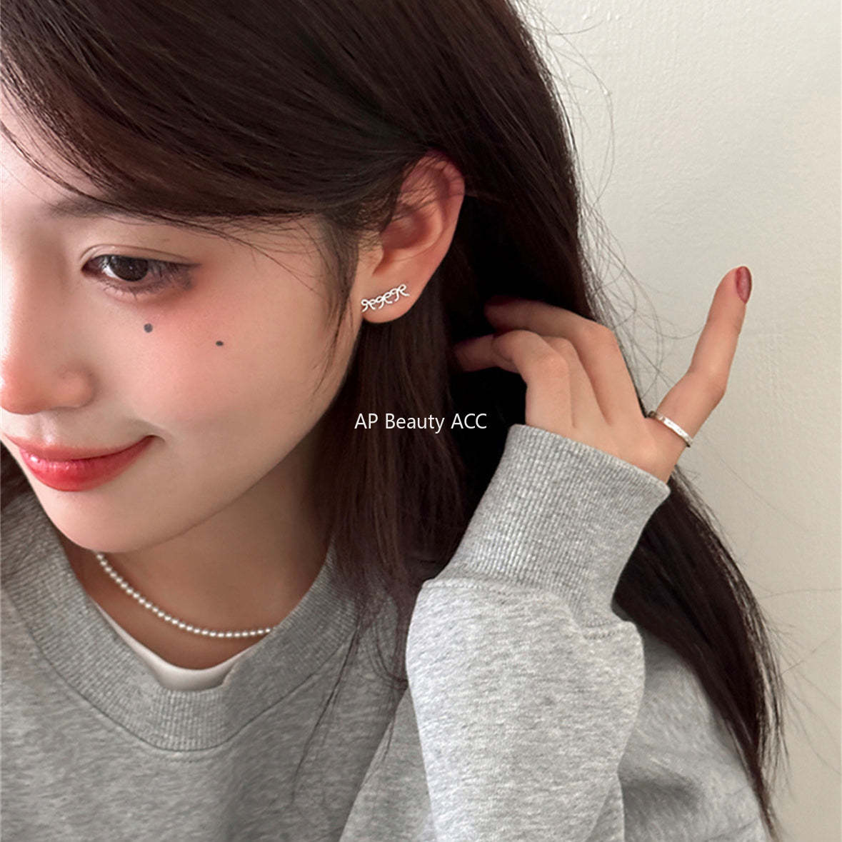 A관 - 리본 은침 귀걸이 [EH-3296] 24.11-1