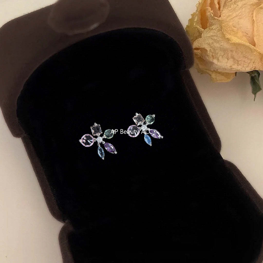 C관 - 플라워 다채로운 미니 큐빅 스윗한 여름 귀걸이 [4487] 24.07-2