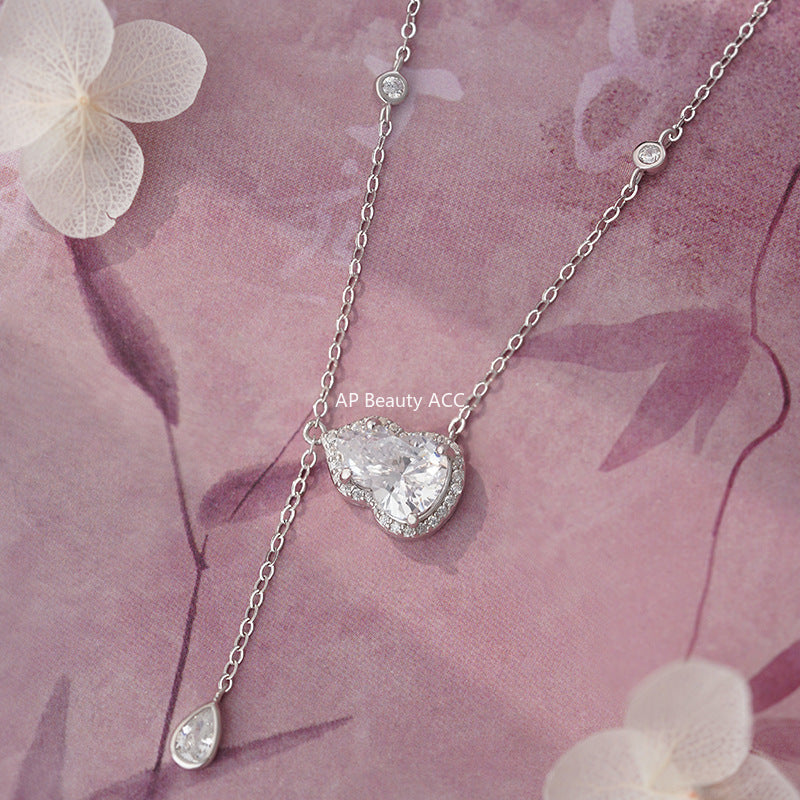 B관 - 999 실버 호리병 큐빅 펜던트 드롭 목걸이 [YC3103N_1] 25.11-2