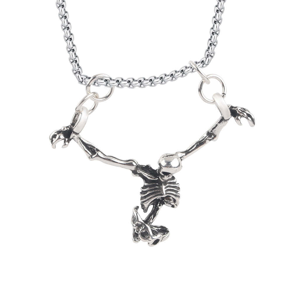 G관 - 할로윈 해골 모양 펜던트 목걸이 [X1162] 25.09-4