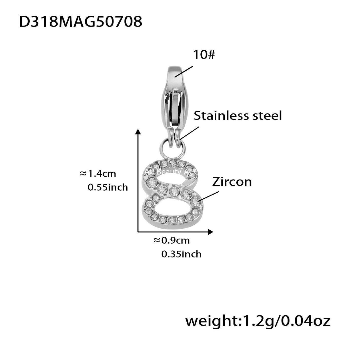 D관 - 스테인리스 스틸 DIY 다중 펜던트 팔찌 목걸이 [E670] 25.09-4