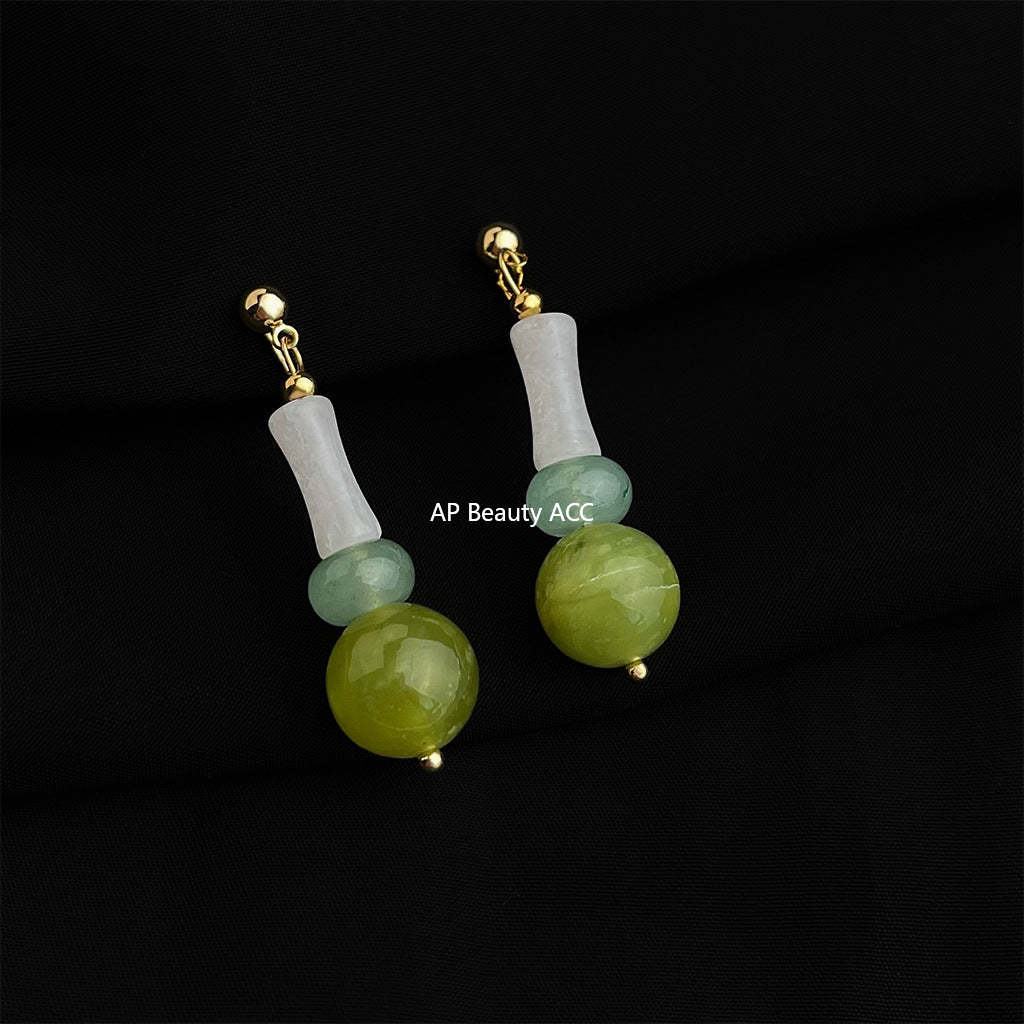 C관 - 18K 도금 에나멜 플라워 이어커프 귀걸이 [EJ0301S] 25.03-1