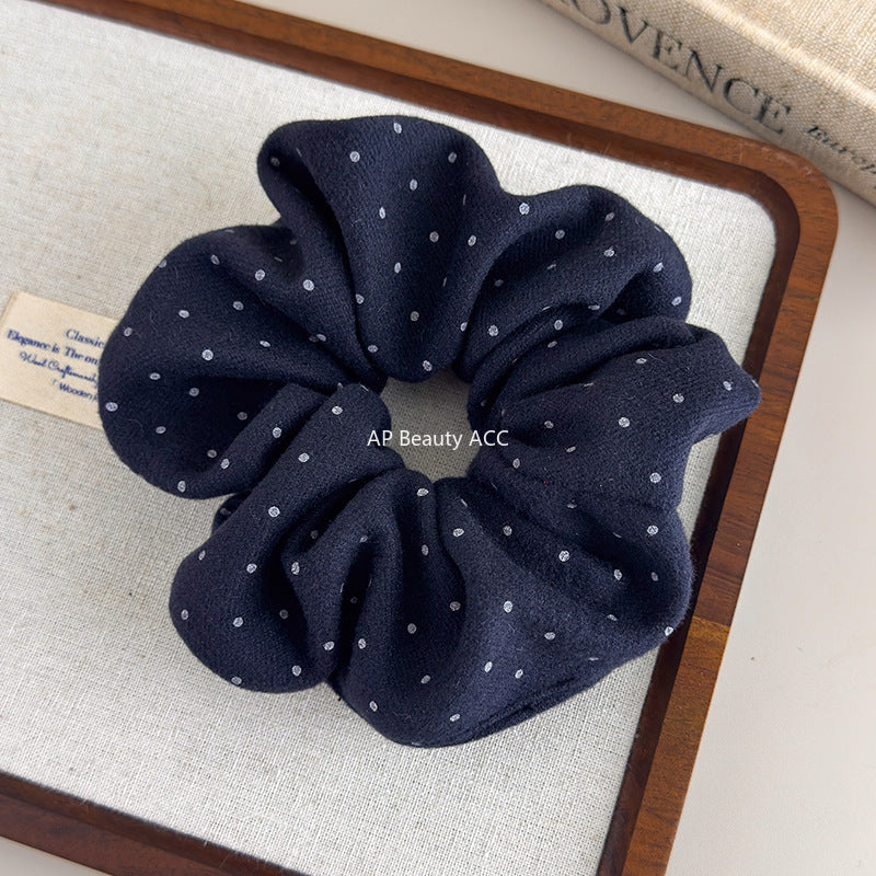 E관 - 부드러운 도트 패브릭 곱창 헤어밴드 [27581] 25.10-3