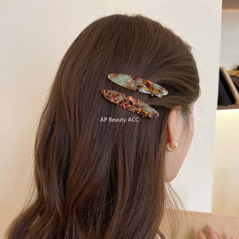 E관 - 아세테이트 타원형 헤어핀 [24170] 25.09-4