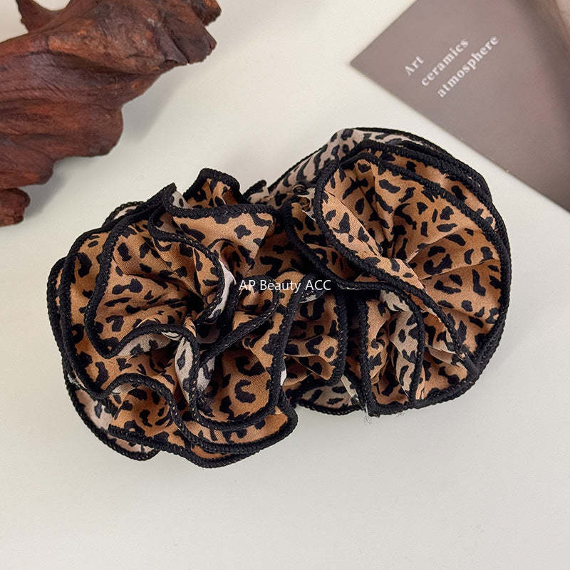 E관 - 호피 플라워 입체 디자인 집게핀 [27718] 25.11-4