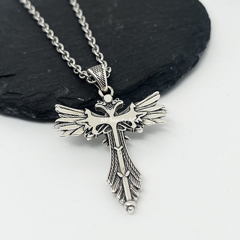 G관 - 호루스의 눈 해골 십자가 펜던트 목걸이 [X1189] 25.10-1