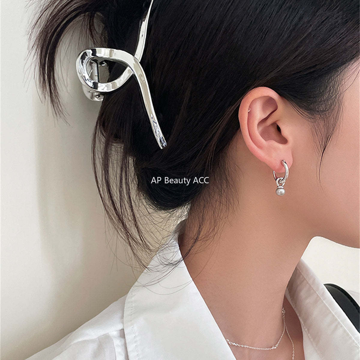 A관 - 비대칭 진주 디자인 925 은침 귀걸이 [EH-3763] 25.08-2