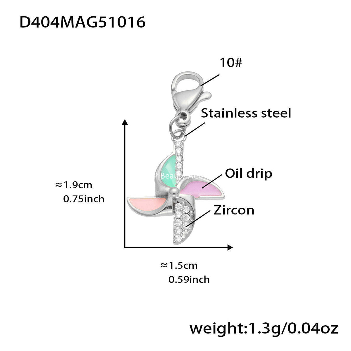 D관 - 스테인리스 스틸 큐빅 과일 열기구 지구본 펜던트 목걸이 팔찌 반지 [TXP422] 25.10-4
