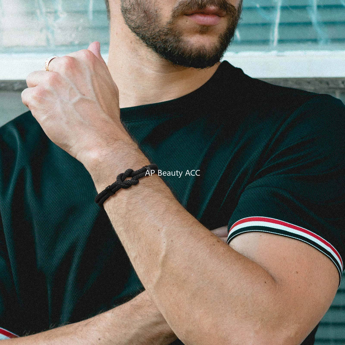 G관 - 스테인리스 스틸 로프 매듭 디자인 버클 팔찌 [BL-739] 25.11-2