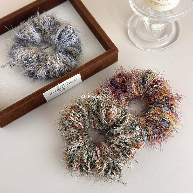 E관 - 컬러 니트 뜨개실 곱창 헤어밴드 [24417] 25.11-1