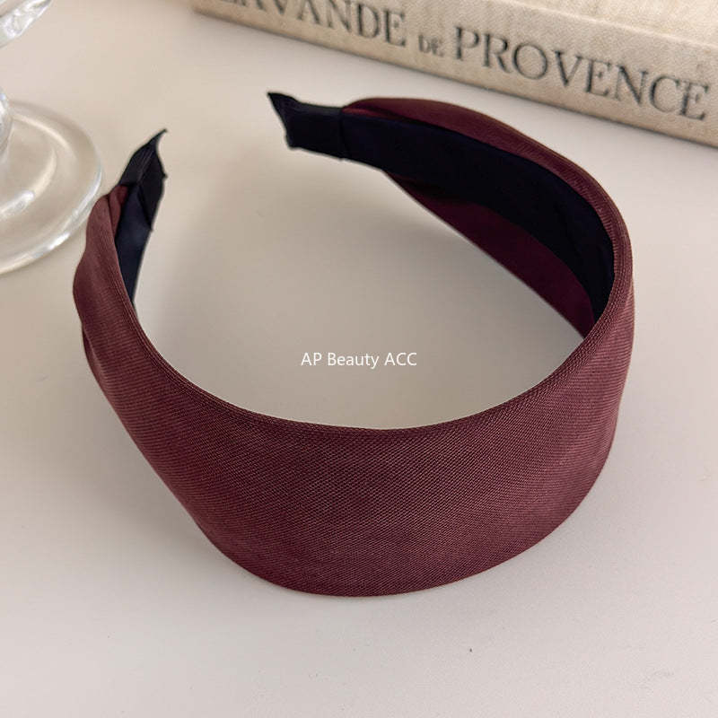 E관 - 톤다운 단색 와이드 볼륨 머리띠 [27593] 25.10-4