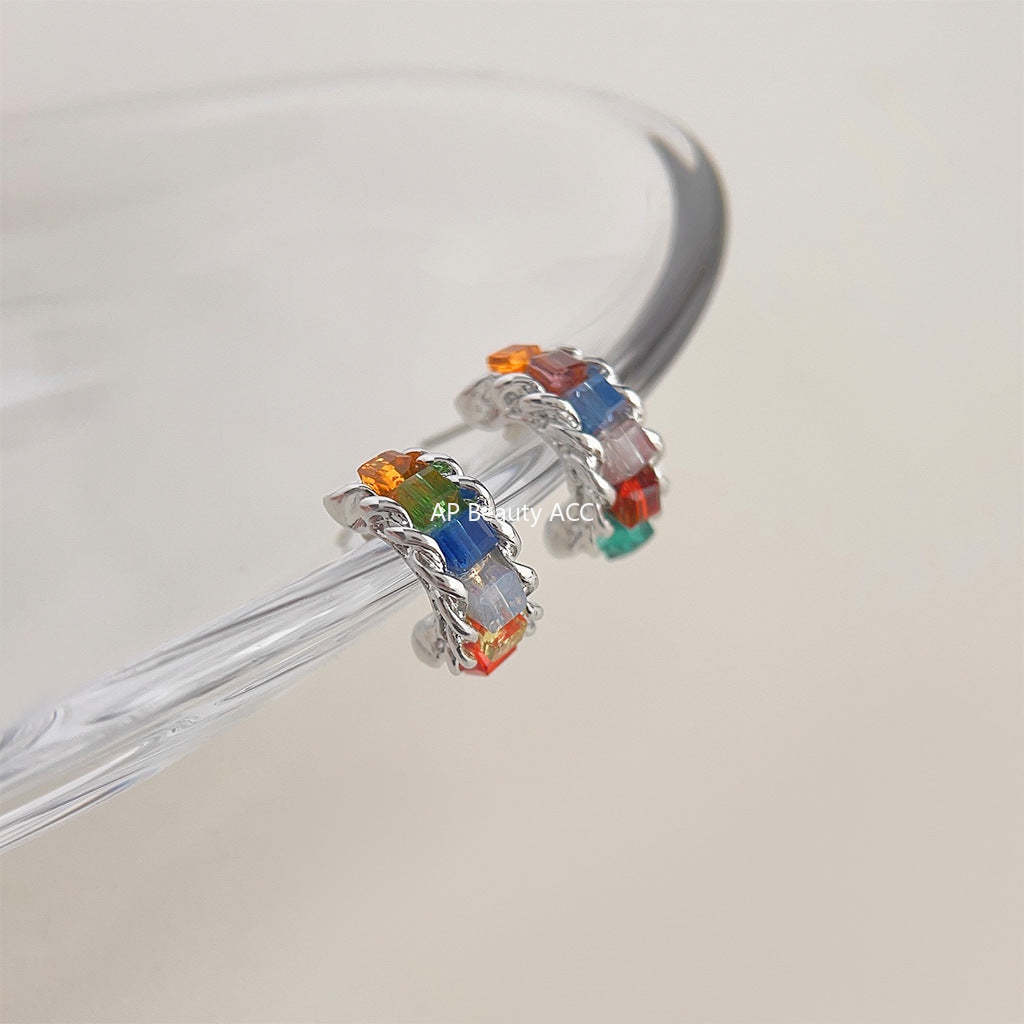 C관 - 인스타 감성 큐빅 디테일 감각적 귀걸이 [4221] 24.06-2