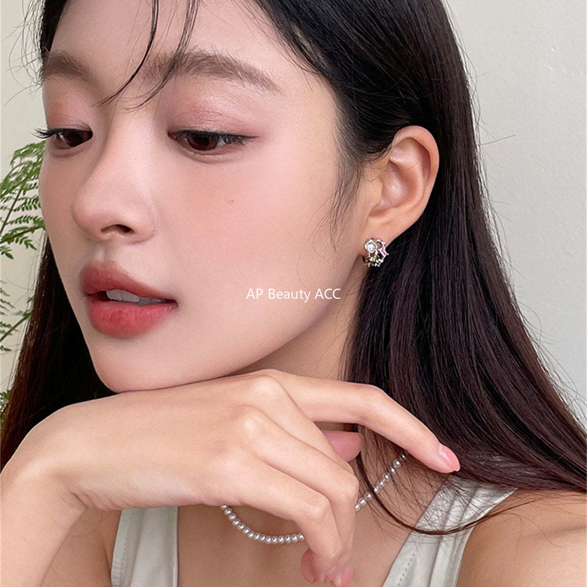 A관 - 다채로운 큐빅 비대칭 귀걸이 [EH-2990] 24.06-3