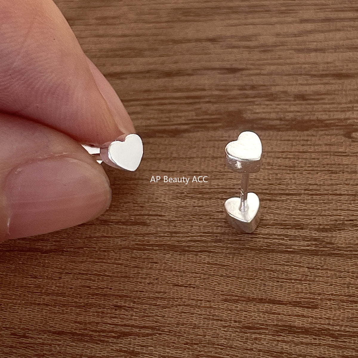 A관 - 925 은침 별 하트 모양 피어싱 귀걸이 [EH-4070] 25.09-4
