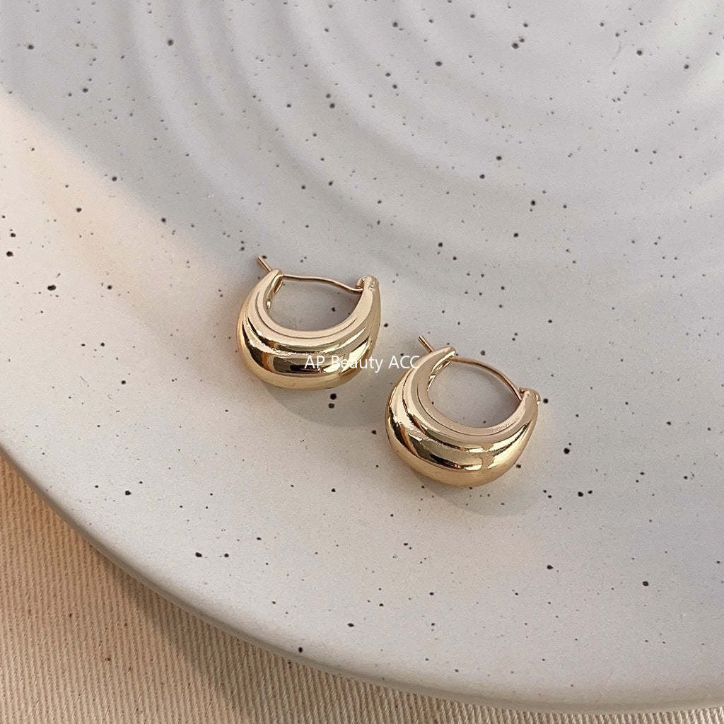 C관 - 개성 있는 고급스러운 기하학적 귀걸이 14K 도금 귀걸이 [3741-3742] 24.04-4