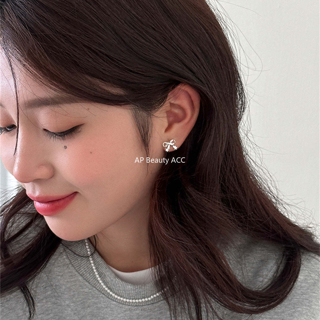 A관 - 925 은침 별 리본 귀걸이 [EH-3327] 24.11-2