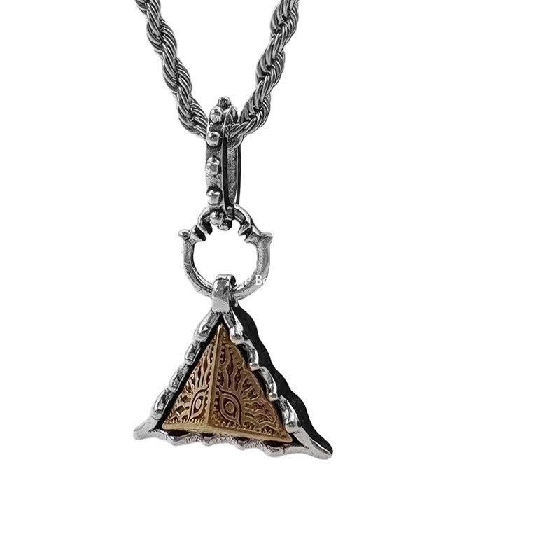 G관 - 호루스의 눈 삼각형 펜던트 체인 목걸이 [X1205] 25.10-2