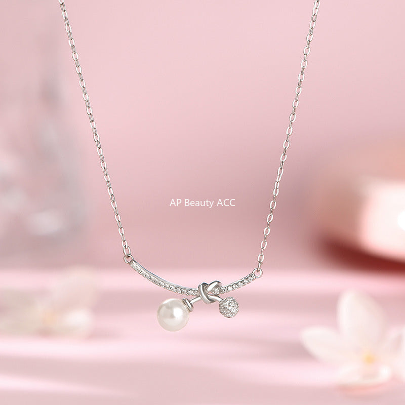 B관 - 999 실버 진주 매듭 펜던트 목걸이 [YC2083N_1] 25.10-3