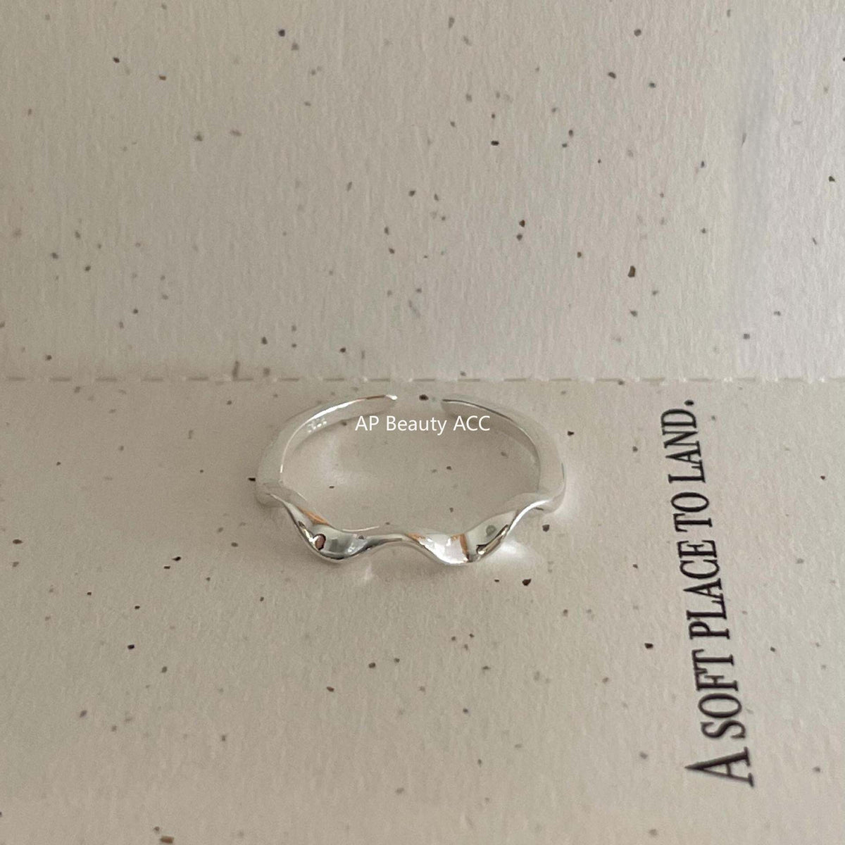 F관 - 925 실버 물결 디자인 오픈형 반지 [J2071] 24.12-4