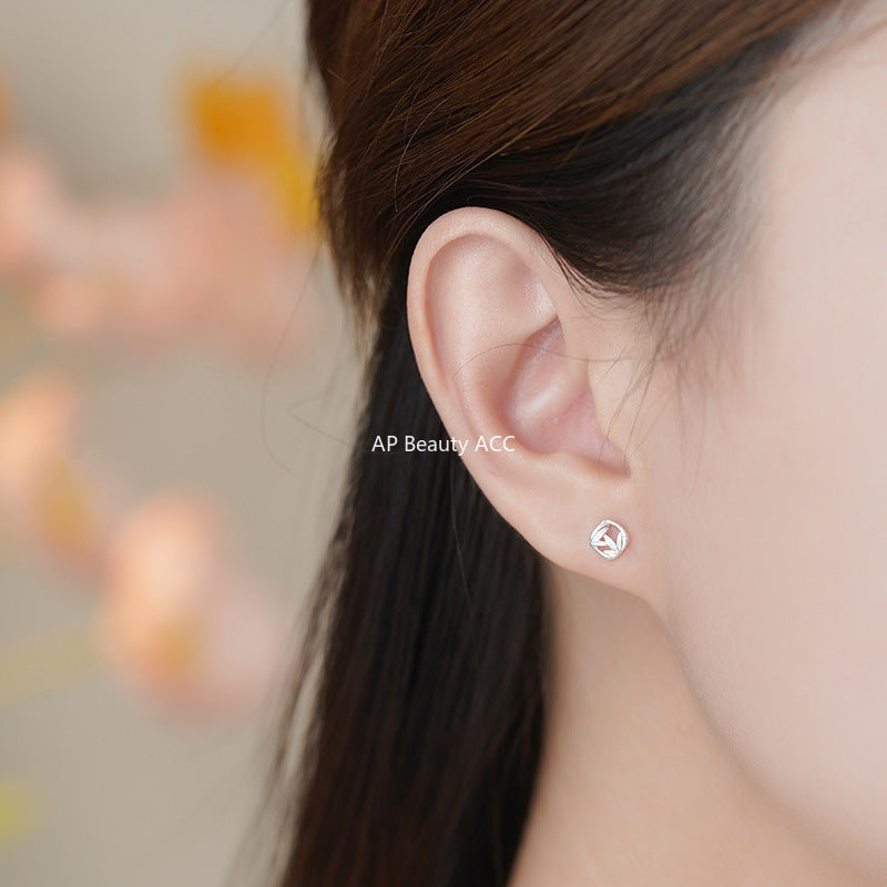 B관 - 999 실버 플라워 잎 디자인 호리병 사각 귀걸이 [YC3092E_1 YC4907E_1] 25.11-2