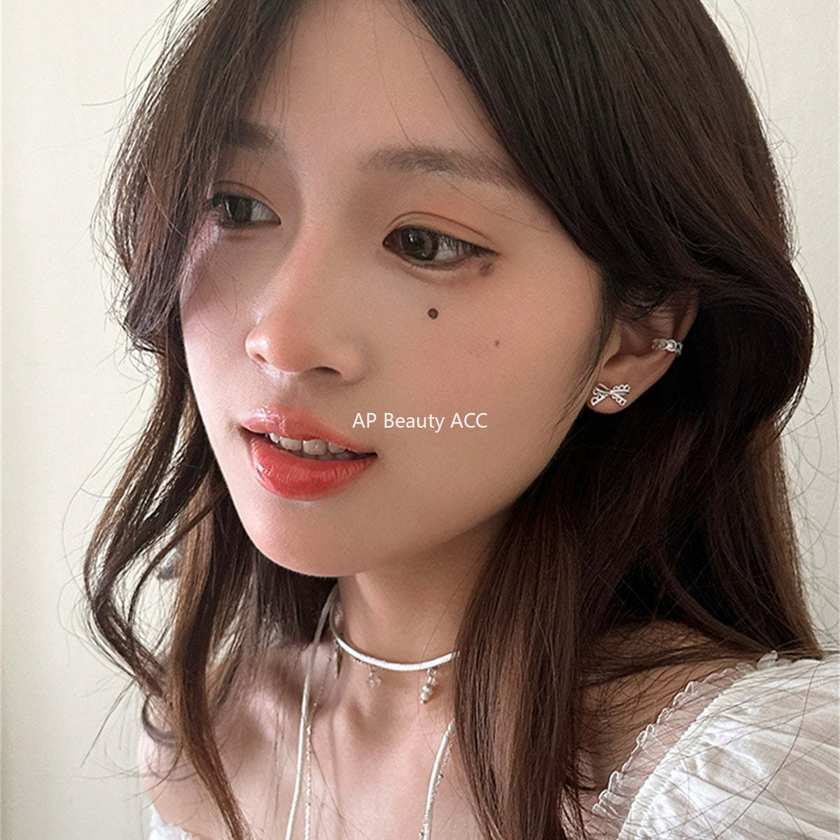 A관 - 리본 모양 플로럴 엣지 귀걸이 [EH-4167] 25.10-2