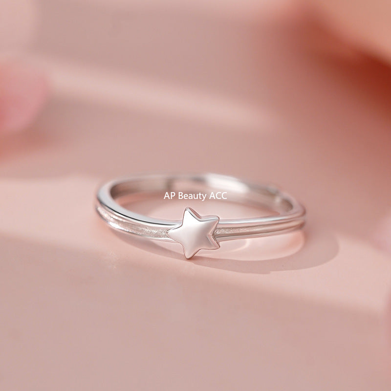 B관 - 999 실버 별 포인트 심플 반지 [YC4119R_1] 25.11-2