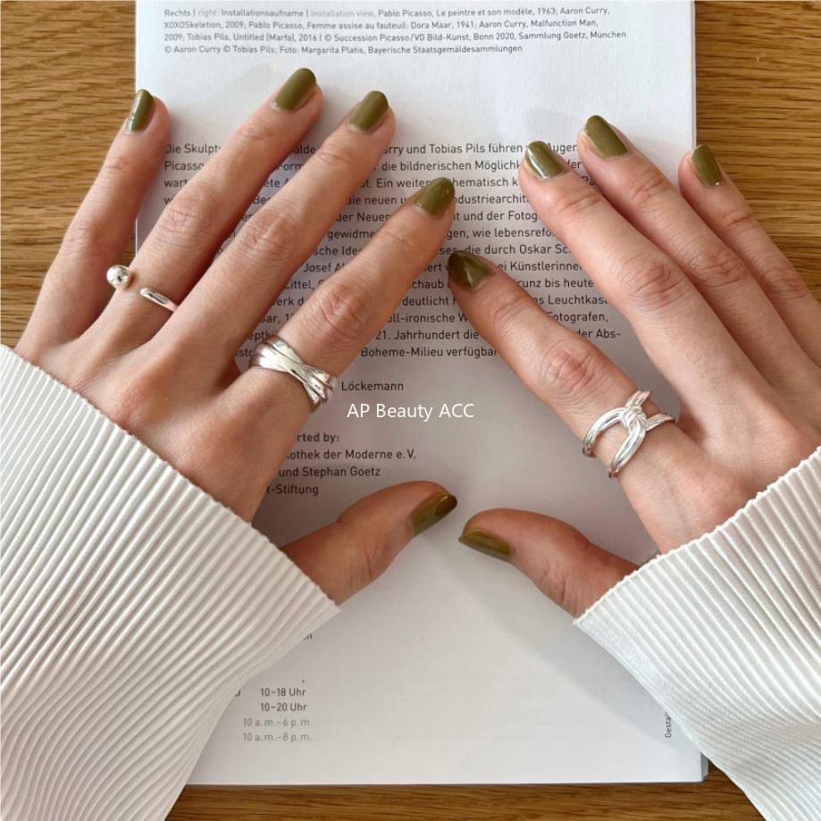 F관 - 925 실버 매듭 오픈형 반지 [J1825] 25.10-4