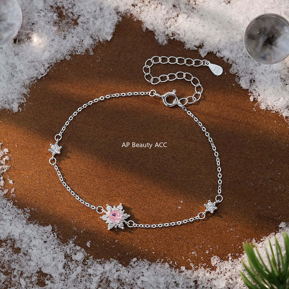 B관 - 999 실버 눈꽃 큐빅 목걸이 반지 팔찌 [YC0938N_1 YC3199R_1 YC4059SL_1] 25.12-3