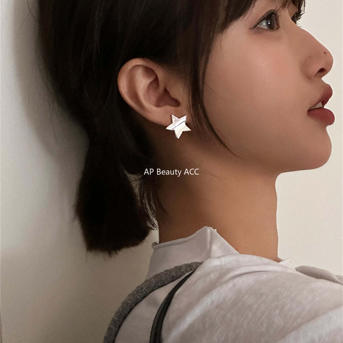 A관 - 실버 입체 별 모양 925 은침 귀걸이 [EH-2399] 25.12-3