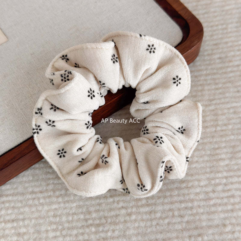 E관 - 코듀로이 미니 꽃무늬 프린팅 곱창 헤어밴드 [27806] 25.12-3