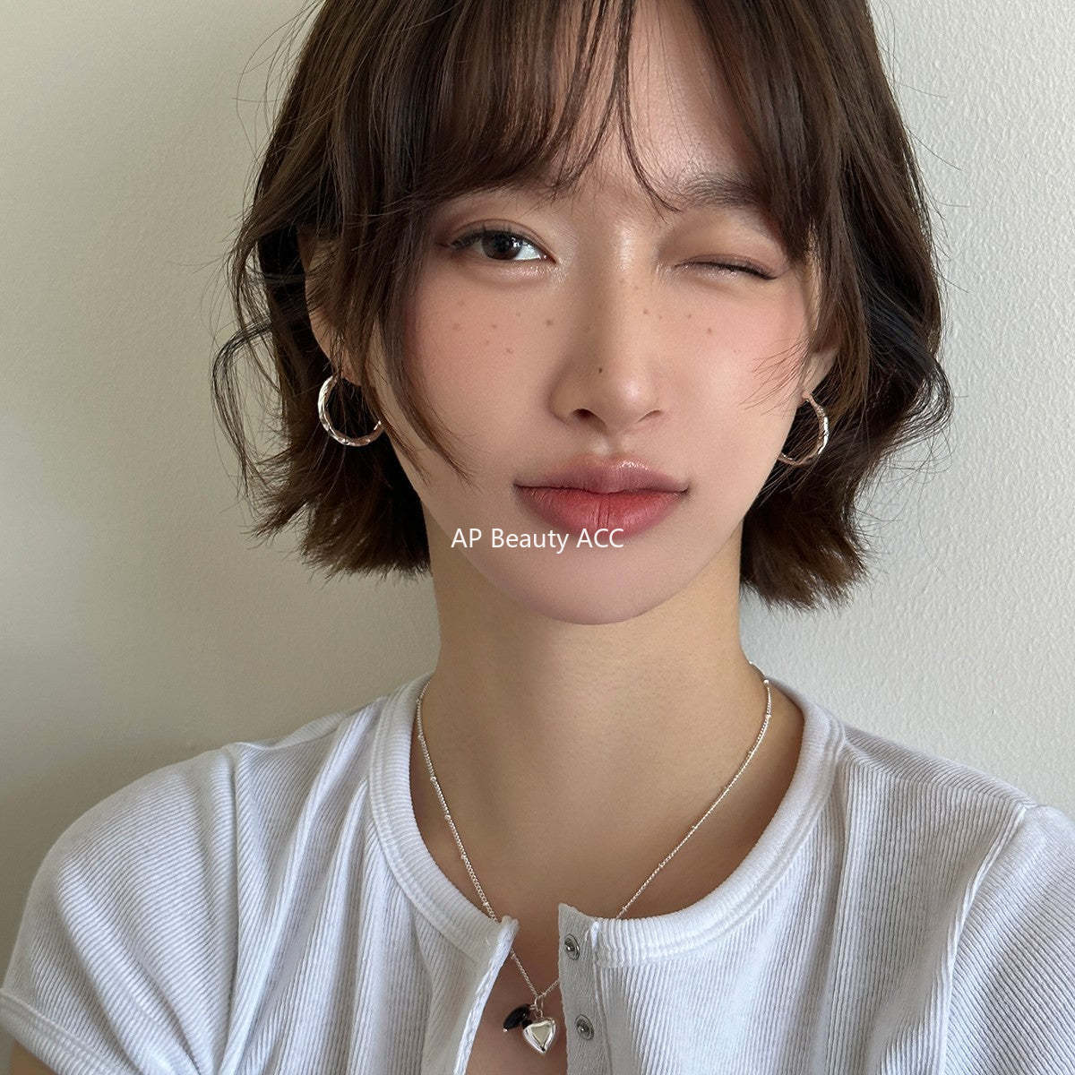 A관 - 925 은침 비정형 심플 링 귀걸이 [EH-4122] 25.12-2