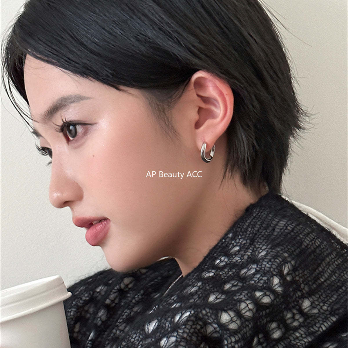 A관 - 925 은침 베이직 웨이브 귀걸이 [EH-3519] 24.11-5