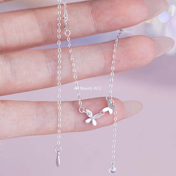 B관 - 925 실버 나비 디자인 체인 드롭 팔찌 [YC5115SL_1] 25.10-5