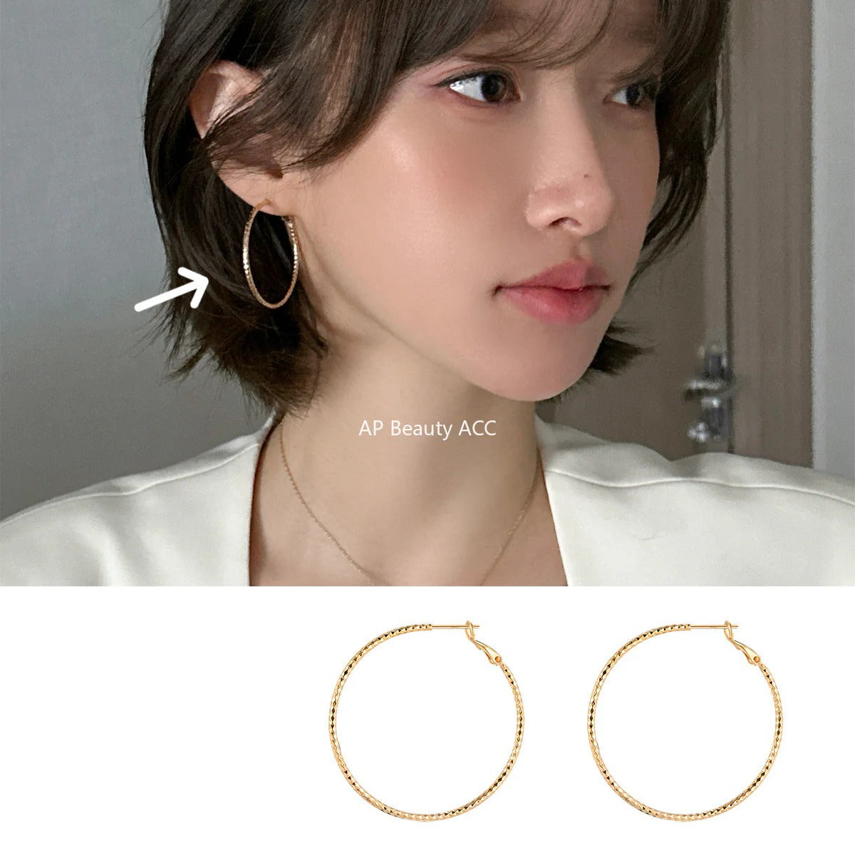 A관 - 925 은침 빈티지 링 귀걸이 [EH-4176] 25.10-3