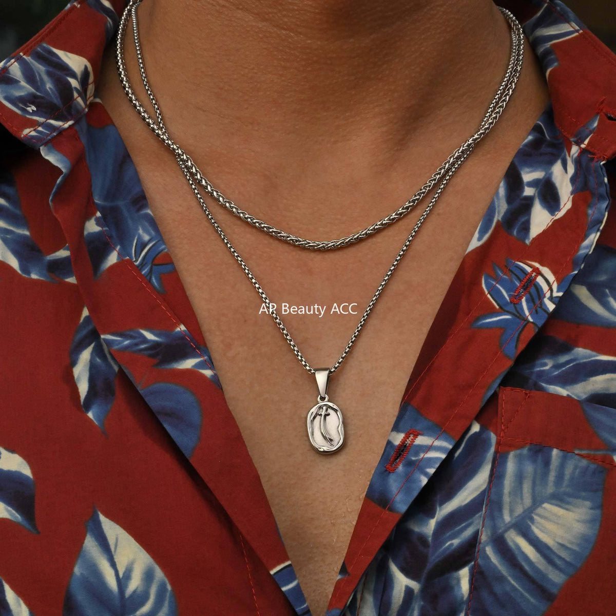 G관 - 스테인리스 스틸 검 펜던트 체인 목걸이 [PN-2254] 25.10-5