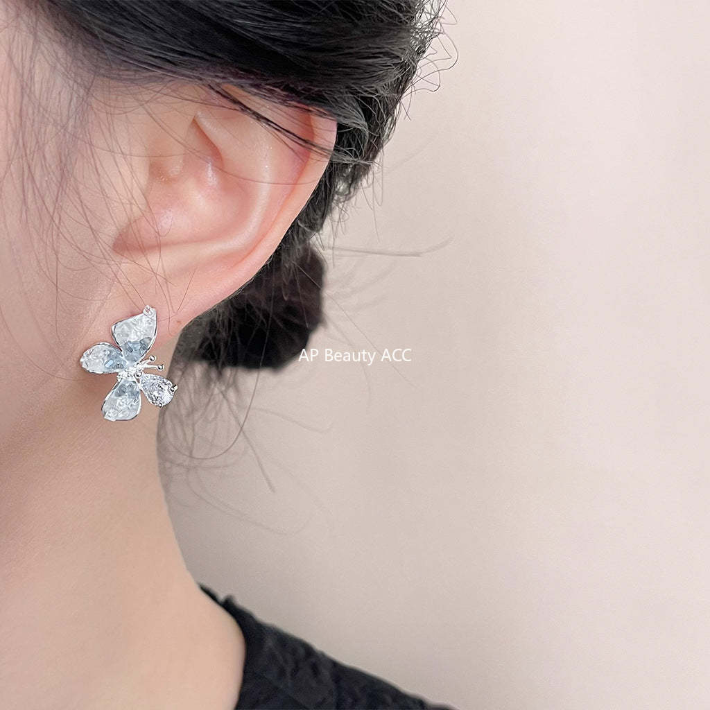 C관 - 유리 크리스탈 우아한 드롭형 귀걸이 [4298] 24.06-2