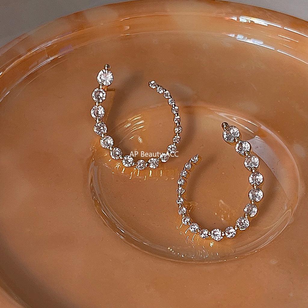 C관 - 프렌치 럭셔리 미니 큐빅 엘레강스 미니멀 귀걸이 [1965] 24.03-3