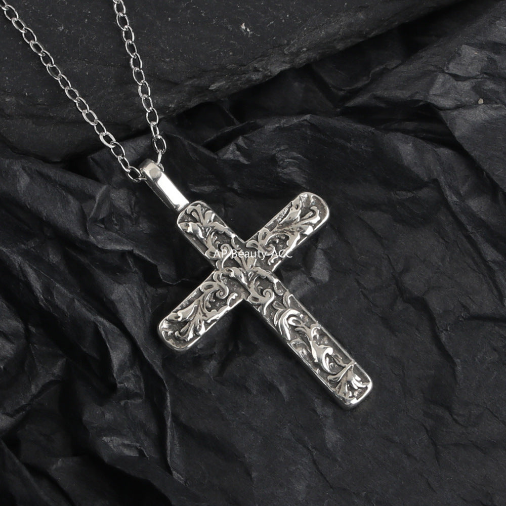 G관 - 독수리 디자인 십자가 펜던트 목걸이 [X1200] 25.10-2