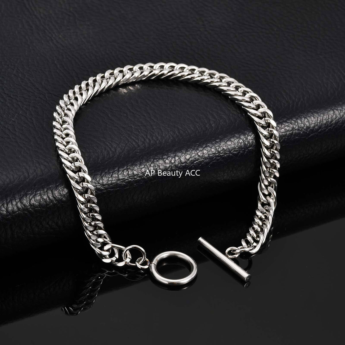 G관 - 스테인리스 스틸 체인 OT 고리 팔찌 [BR-1749] 25.12-1