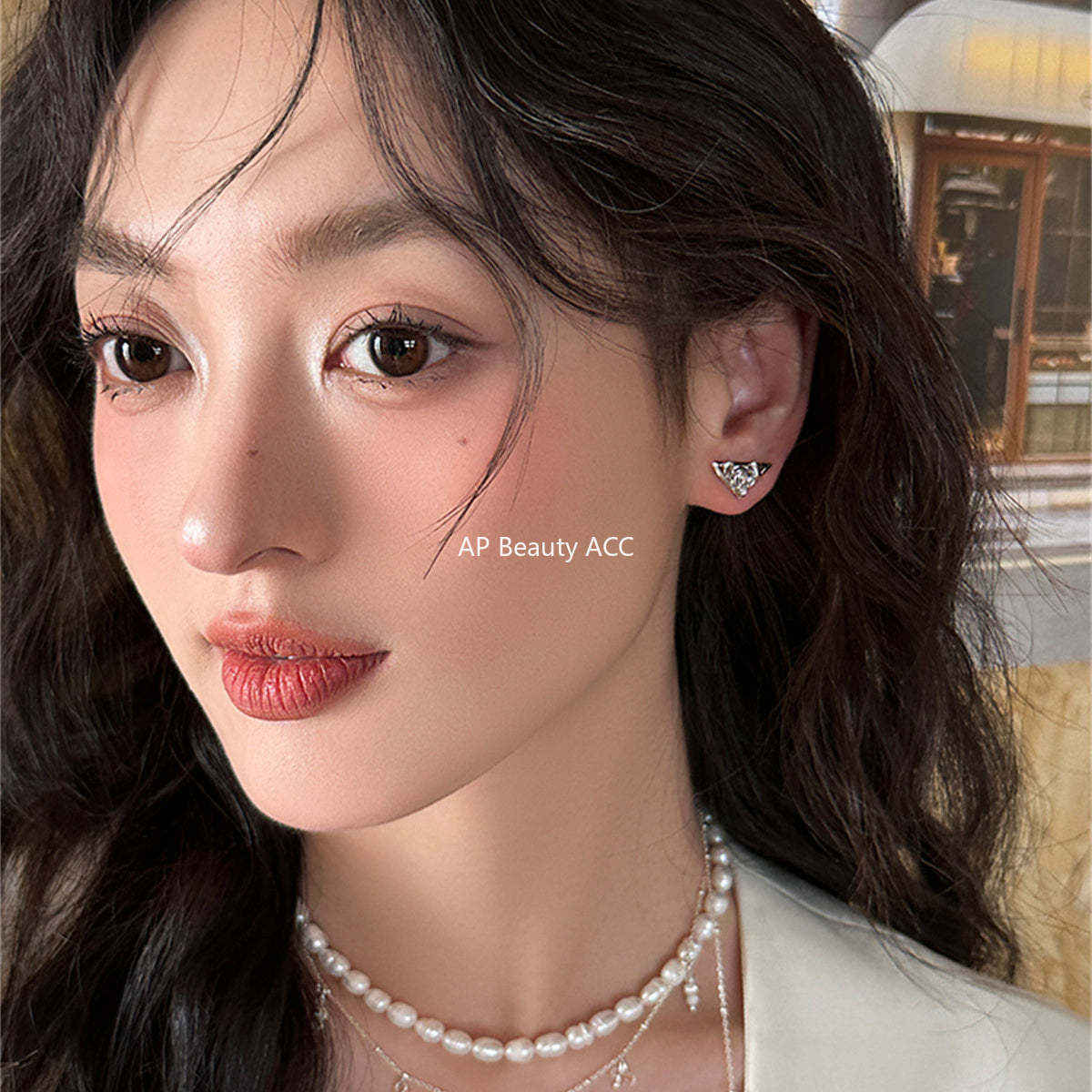 A관 - 삼각형 플라워 925 은침 귀걸이 [EH-4008] 25.08-5