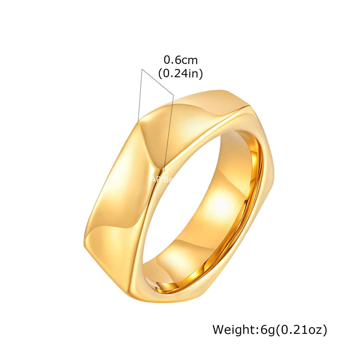 G관 - 스테인리스 스틸 오각형 반지 [RC-915] 25.10-5