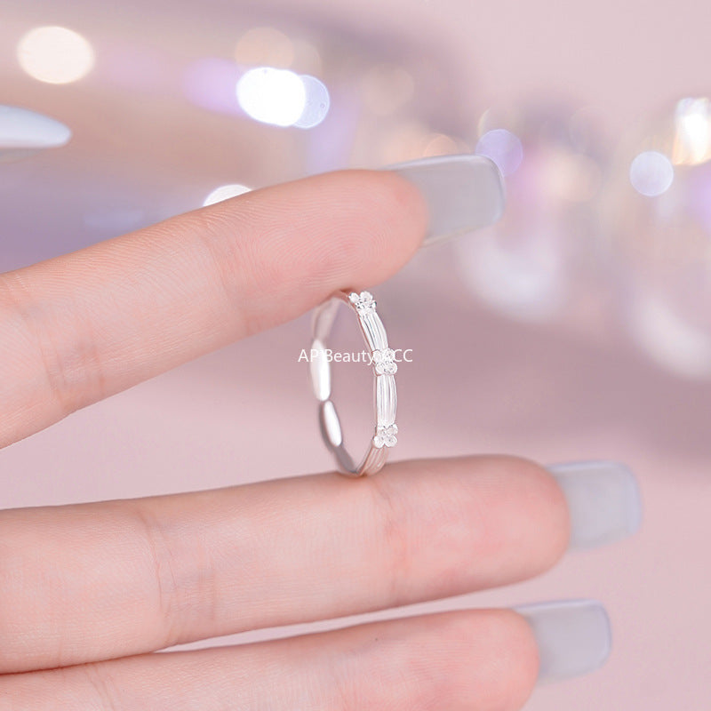 B관 - 925 실버 플라워 오픈형 반지 [YC4122R_1] 25.10-2