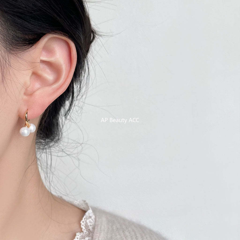 C관 - 기하학 교차 디자인 귀걸이 심플한 귀걸이 [3604] 24.01-4