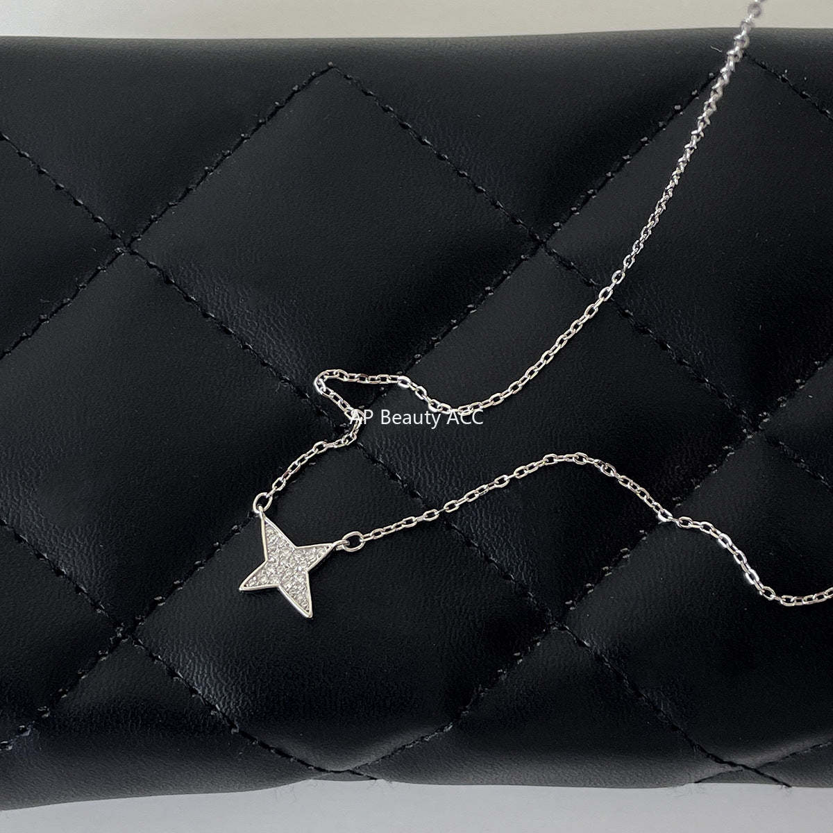 A관 - 925 실버 큐빅 별 펜던트 목걸이 [XL-1229] 25.11-1