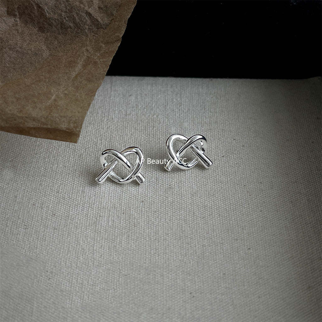 C관 - 하트 모양 입체 14K 도금 감각적인 스윗한 귀걸이 [4539-4540] 24.07-3