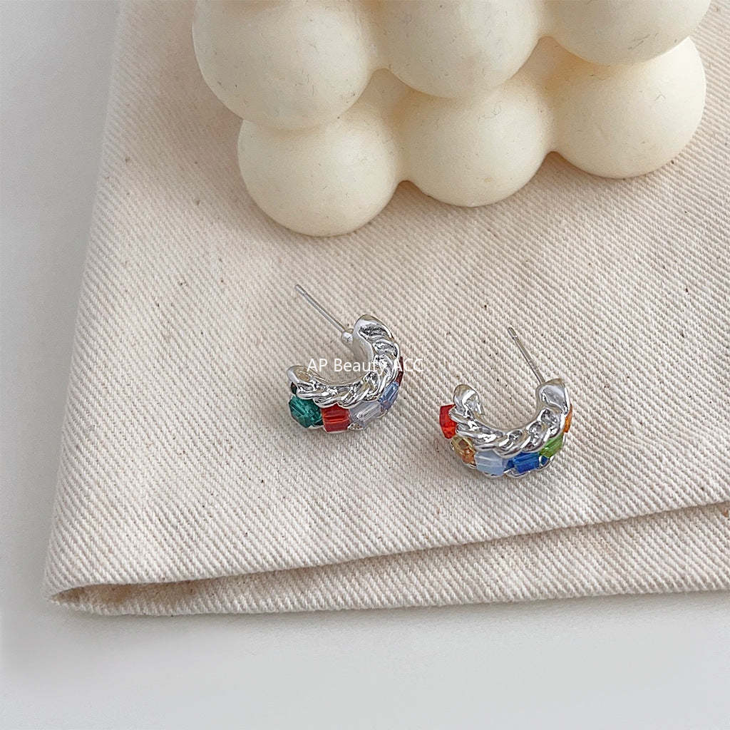 C관 - 인스타 감성 큐빅 디테일 감각적 귀걸이 [4221] 24.06-2