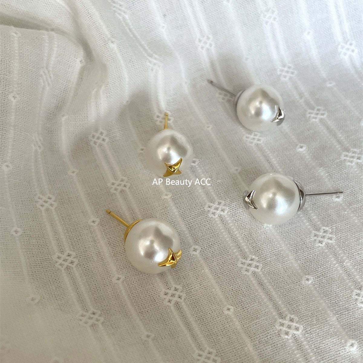 A관 - 925 은침 진주 별 스터드 귀걸이 [EH-3997] 25.10-2