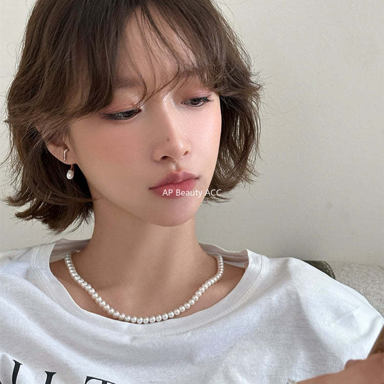 A관 - 진주 925 은침 이너컨츠 귀걸이 [EH-4337] 25.12-3