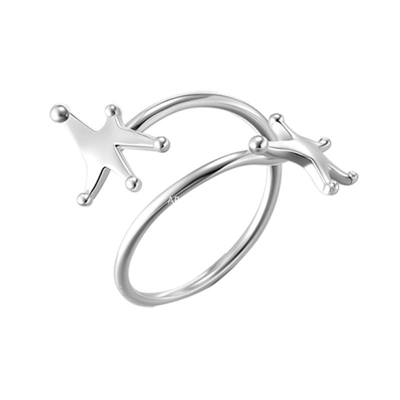 A관 - 925 실버 유니크 별 디자인 반지 [JZ-0716] 25.11-1